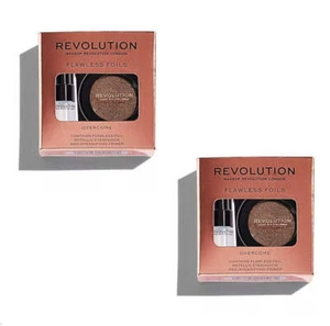 Pack of 2 Makeup Revolution Flawless Foils Eyeshadow, Overcome - Picture 1 of 5