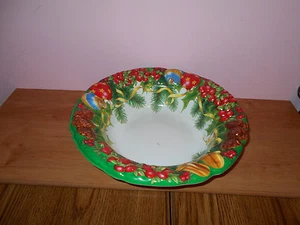 Hermoso cuenco para servir Navidad, plástico grande - Imagen 1 de 2