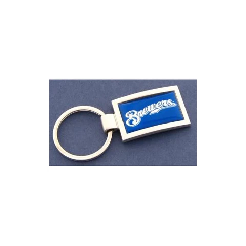 Milwaukee Brewers Curved Keychain Key Chain MLB New Cover