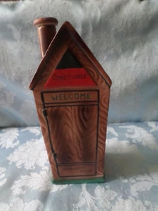 Vintage Moonshine Flasche Dekanter Keramik Plumpsklo 1957 Schach Japan - Bild 1 von 6