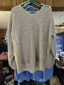AMANDA ADAMS NEW YORK Retro Crocheted Sweater (X-LARGE) - Picture 1 of 3
