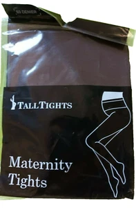 Medias altas Reino Unido pequeñas 60 denier medias de maternidad chocolate - Imagen 1 de 2