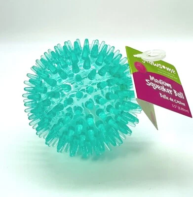 Gnawsome Medium Squeaker Ball Dog Toy - Medium 3.5" - Choose Color (1 ball) - Image 1 of 4