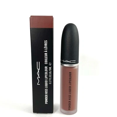 MAC Powder Kiss Liquid Lipcolour OVER THE TAUPE 997 FULL SIZE 0.17 oz Lip Color - Image 1 of 4