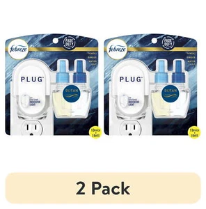 Plug In Air Freshener, Odor-Fighting Scented Oil Starter Kit, Warmer + 1 Refill - Picture 1 of 14