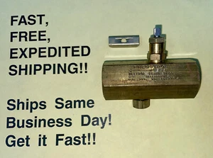 Pneu-Trol F25B Brass Flow Control w/Knob; FREE SAME DAY EXPEDITED SHIPPING! - Bild 1 von 1