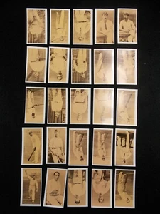John M Brindley Trade Cards Cricketing Greats 1987 set completo 25 - Foto 1 di 2