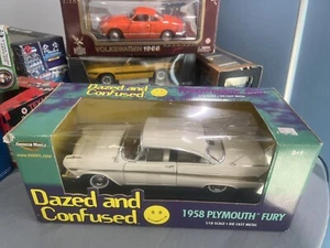 ERTL - AMERICAN MUSCLE - DAZED AND CONFUSED 1958 PLYMOUTH FURY - 1/18 DIECAST - Picture 1 of 13