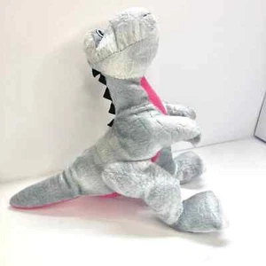 Kellytoy Dinosaur T-Rex Dino Grey Red Trex Plush Stuffed Animal Toy 10" - Picture 1 of 12