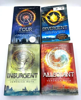 Divergent Series Veronica Roth 3 Hardcover + 1 Paperback 1st Editions - Image 1 of 4
