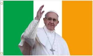 Papst Franziskus Irland Polyester Flagge - Größenwahl - Bild 1 von 3