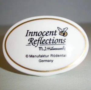 Nueva placa ovalada de cerámica pequeña Hummel Innocent Reflections - Imagen 1 de 2