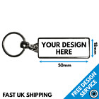 Custom Printed Metal Key Ring Personalised Keyrings Photo Logo Kids Pet Keyring