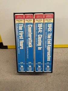 Great Battles of World War II VHS Box Set 4 Tapes Readers Digest Pacific Victory - Picture 1 of 2