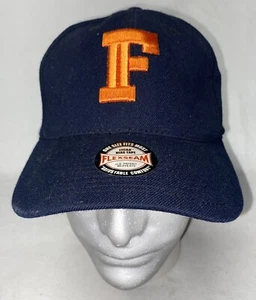Hat Cap “F” Logo On Front Navy/Black Outdoor Cap Flexseam M/L - Picture 1 of 8