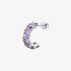 BROSWAY ""FANCY"" PURPLE EARRING MONO (FMP13) 925 SILVER - Picture 1 of 1