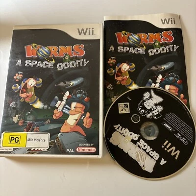 Worms - A Space Oddity - Nintendo Wii - With Manual PAL - Image 1 of 4