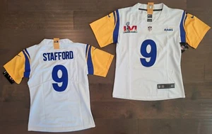 YOUTH LA Rams #9 Matthew Stafford Stitched Home White SB LVI Patch Vapor Jersey - Picture 1 of 3