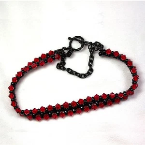 Pulseras finas de cristal austriaco para muñeca de 7,5" - Imagen 1 de 4