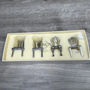 Lenox Kirk Stieff Collection Place holder Colonial Williamsburg set of 4 - Picture 1 of 6