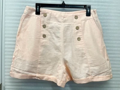 VENUS Women’s Pink Shorts Linen Blend | Size 10 | NWT - Image 1 of 4