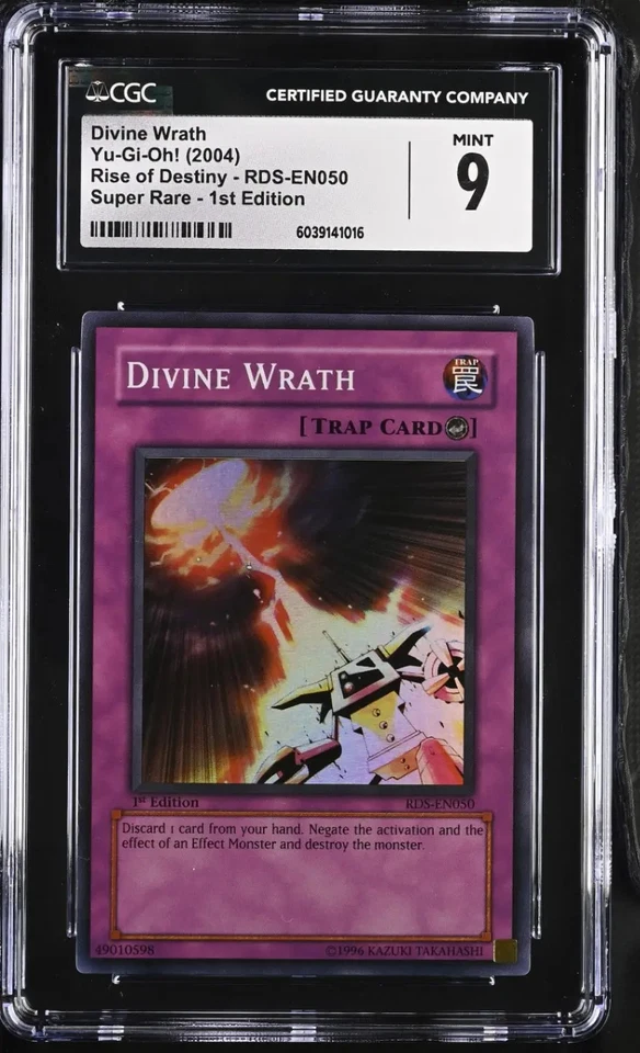 YuGiOh Göttlicher Zorn Rds-De050 1. Auflage Super Rare CGC 9 Mint - Bild 1 von 1