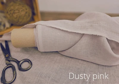 Cornflower Blue Linen Fabric by the Yard – Soft, Breathable for Dresses & Crafts - Image 1 of 4