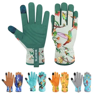 Cuero-Jardinería-Guantes para Mujer - Guantes de Trabajo a Prueba de Espinas-Guantes con Pantalla Táctil... - Imagen 1 de 7
