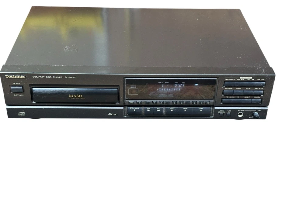 CD Player Technics SL-PG300 MASH 4DAC – Testado Funcionando - Imagem 1 de 4