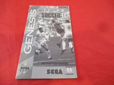 World Championship Soccer II Sega Genesis Instruction Manual Booklet ONLY - Image 1 of 3