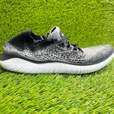 Nike Free RN Flyknit 2018 Mujer Talla 7.5 Gris Negro Zapatos para Correr Tenis Foto 1 de 4