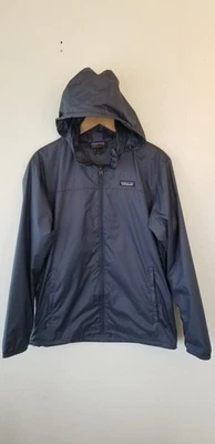 Patagonia  Windbreaker Mens Medium Full Zip Blue Hoodie Outdoor 27237 - Image 1 of 4
