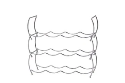 (TG. 42 x 14 x 14 cm) Zeller 27356 Portabottiglie di Vino, Argento, 42x14x14 cm, - Immagine 1 di 3