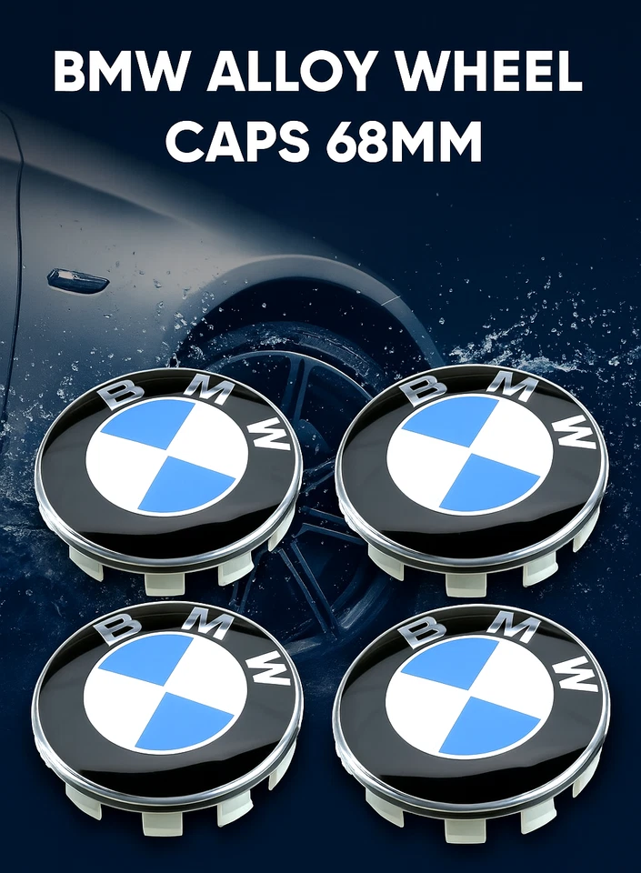 4 tapacubos centrales de rueda BMW Serie 1 2018 escotilla gasolina 118i 68 mm Foto 1 de 2