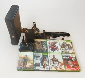 Microsoft Xbox 360 Slim 4G Console W/Kinect, Controller, Cords, &7 Games Works - Picture 1 of 8