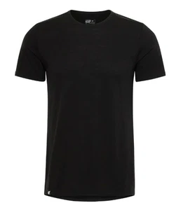 Capa Base Merino 200 SS 100% Lana Merino Cuello Redondo - Negro - Talla Med - Imagen 1 de 6