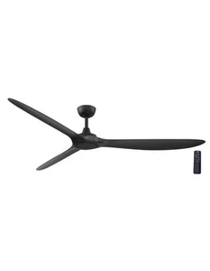 Home Decorators Tager 72" Indoor Outdoor Matte Black Smart Ceiling Fan w/ Remote - Picture 1 of 5