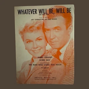 Que Sera Sera Whatever Will Be Will Be Noten Doris Day James Stewart 1955 - Bild 1 von 3