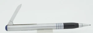 Brown & Bigalow Silber Aluminium & Chrom 0,9 mm Bleistift mit Messer - 50er Jahre - Bild 1 von 4