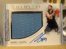 2016-17 Panini National Treasures Colossal Jersey Auto /49 Marc Gasol #54 Patch