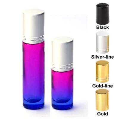 5ml 10ml Colorful Thick Glass Essential Oil Roller Bottle for Perfume Metal Ball - Изображение 1 из 4