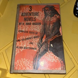Three 3 Adventure Novels by H. Rider Haggard - Vintage 1951 Anthology - Picture 1 of 9