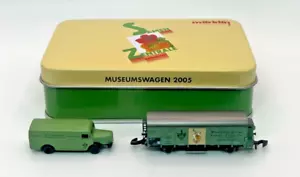 Z Scale Marklin Museumswagen 2005 "Samen Zentrale" Freight Car w/ Car Org Tin - Picture 1 of 14