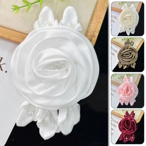 Women Cute Rose Flower Brooches Fashion Large Elegant Clothing Applique - Picture 1 of 21