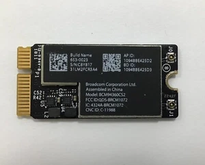 BCM94360CS2 Wifi Bluetooth Airport Wireless Card Replacement for MacBook Air - Picture 1 of 2