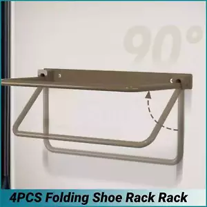 4 RV Foldable Wall-Mounted Shoe Racks Aluminum Alloy Material is Sturdy Durable - Picture 1 of 8