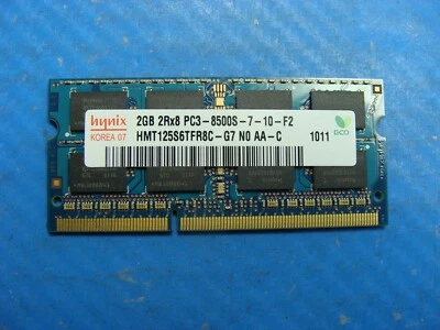 Apple A1278 Hynix 2GB 2Rx8 PC3-8500S SO-DIMM Memory RAM HMT125S6TFR8C-G7 #1 - Image 1 of 2