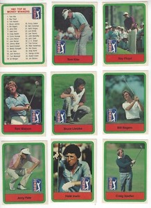 1982 Donruss Golf PGA 1981 Top Money Winners pick your card