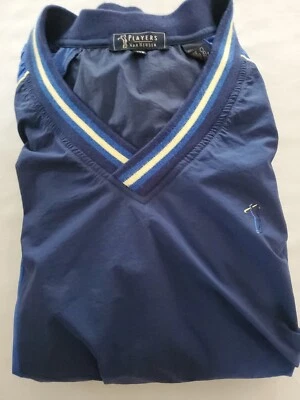 Pullover cortavientos Players By Van Heusen XXL bolsillos azul marino/azul cobalto de colección  Foto 1 de 4