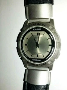 Retro Casio Data Bank World Time Wristwatch WR50M ABX-20 - fully functional! - Picture 1 of 3